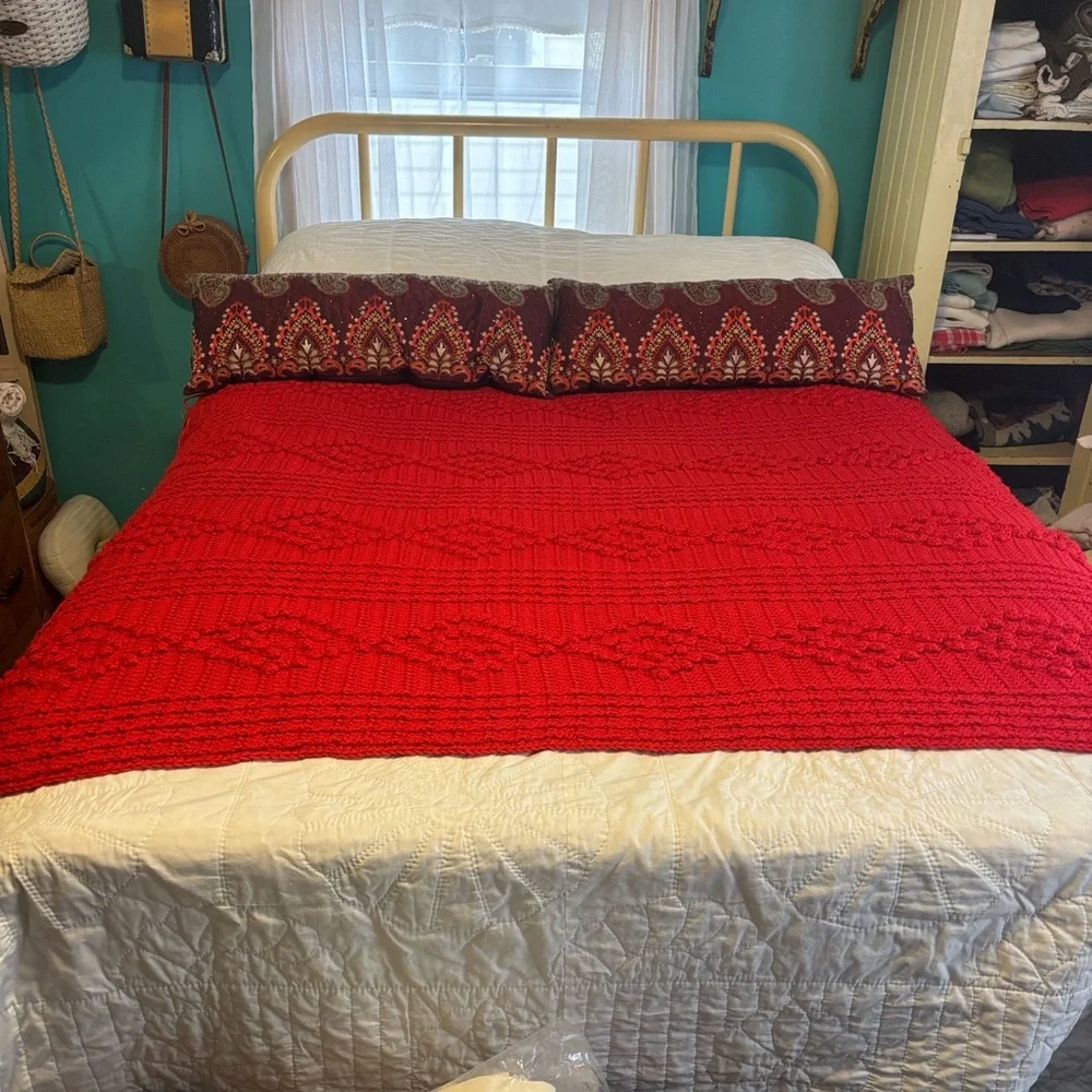 Pair of 2 Pier 1 Embellished Bohemian Long Pillows